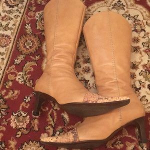 Genuine leather boots.